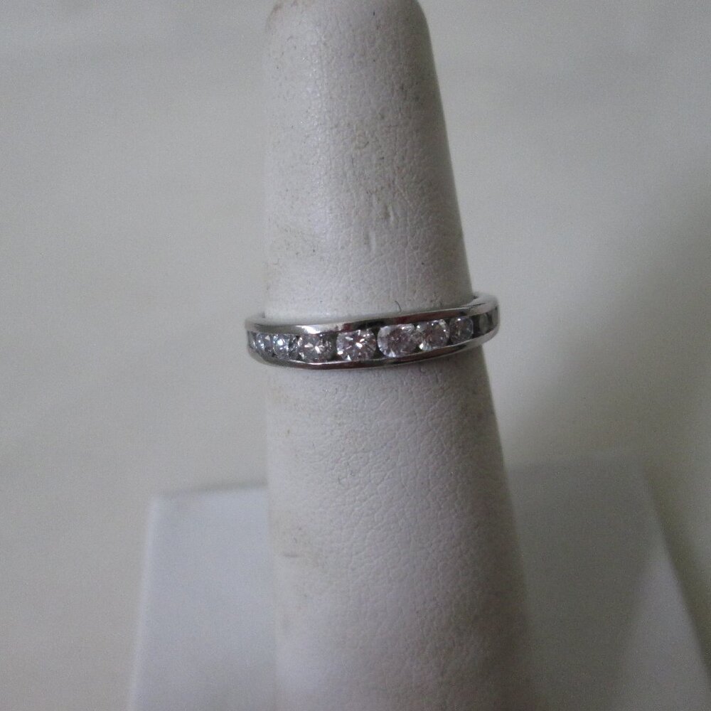 Zales Pt950 Platinum diamond band ring